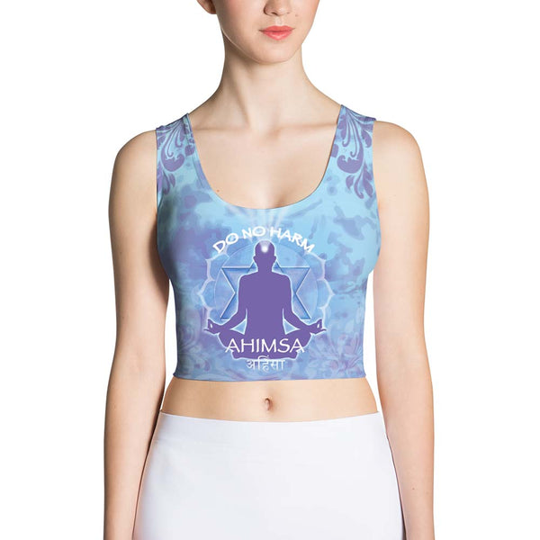 Ahimsa, Do No Harm - Yoga Sublimation Crop Top