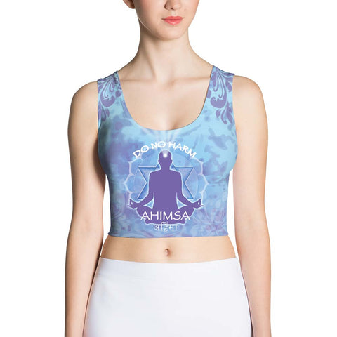 Ahimsa, Do No Harm - Yoga Sublimation Crop Top