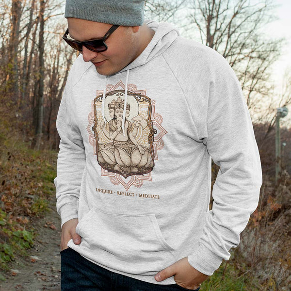 Brahman Hoodie (white & gray)