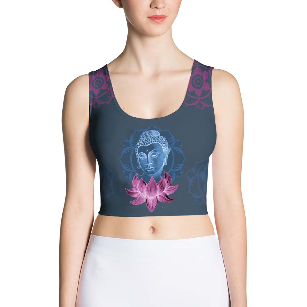 Buddha yoga crop top by Sushila Oliphant