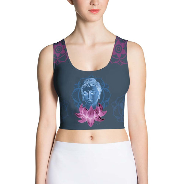 Buddha yoga crop top by Sushila Oliphant