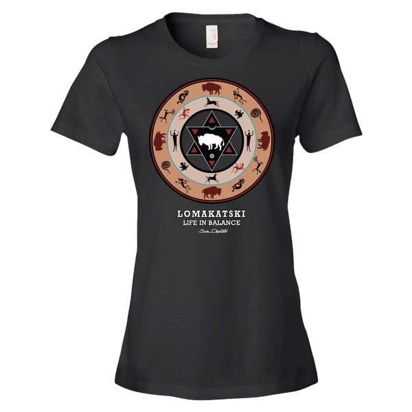 White Buffalo Medicine Wheel Native American t-shirt by Sushila Oliphant for Apparel for the Spirit