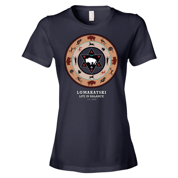 White Buffalo Medicine Wheel Native American t-shirt by Sushila Oliphant for Apparel for the Spirit