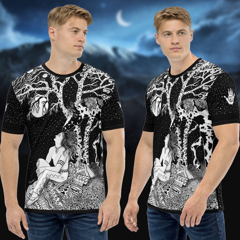 Native American spiritual men's t-shirt. Great for the nature and horse lover. Apparel for the Spirit by Sushila Oliphant.
