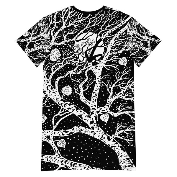 Communing with Nature t-shirt dress made for the nature and horse lover. Artist Sushila Oliphant with Apparel for the Spirit.