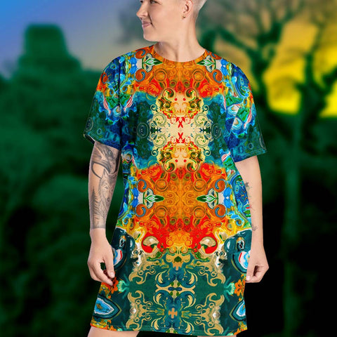 Cosmic_Tapestry T-shirt dress