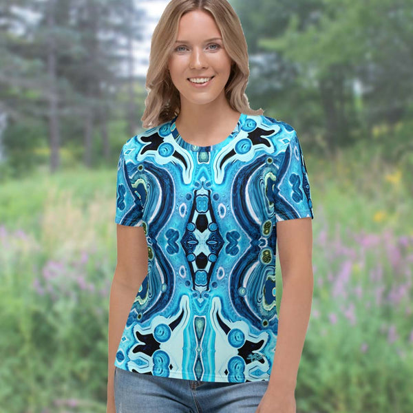 Women's t-shirt with a spiritual Eastern vibe designed  by Sushila Oliphant, Apparel for the Spirit.