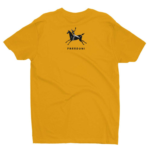 men's Native American themed t-shirt by Sushila Oliphant