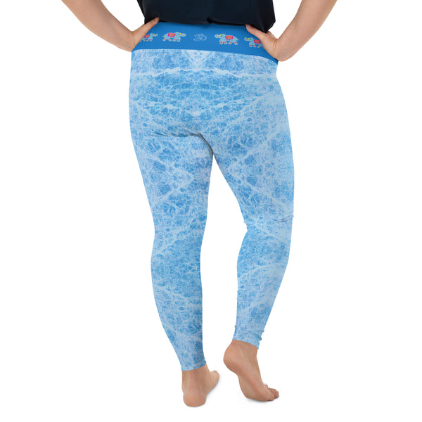 Plus Size Yoga Pants! Ganesha, elephants and om signs by Sushila Oliphant with Apparel for the Spirit.