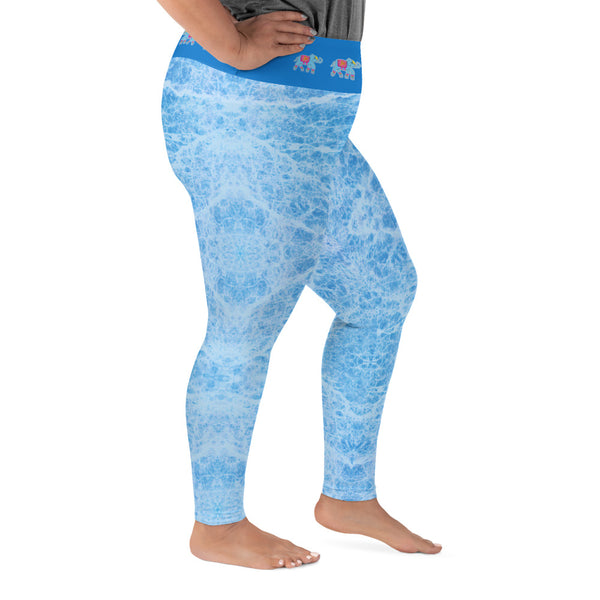 Plus Size Yoga Pants! Ganesha, elephants and om signs by Sushila Oliphant with Apparel for the Spirit.