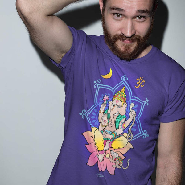 Ganesha yoga t-shirt by Sushila Oliphant, apparel for the spirit