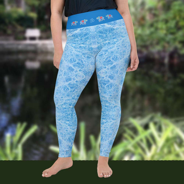 Plus Size Yoga Pants! Ganesha, elephants and om signs by Sushila Oliphant with Apparel for the Spirit.