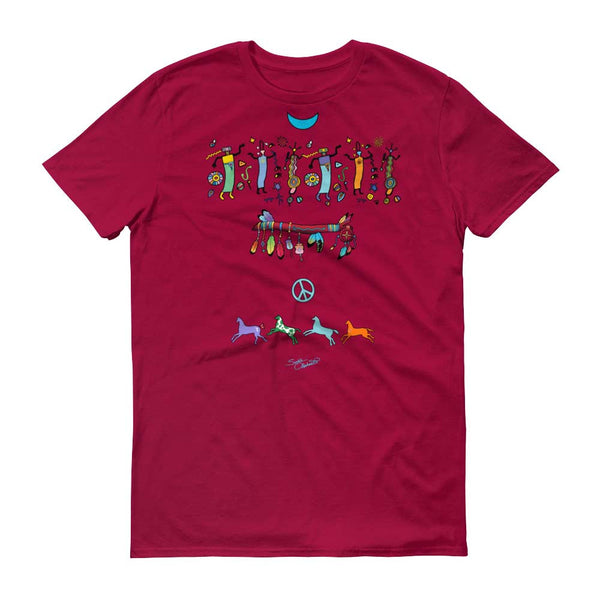 Medicine Wand Native Amemrican themed yoga t-shirt by Sushila Oliphant, apparel for the spirit