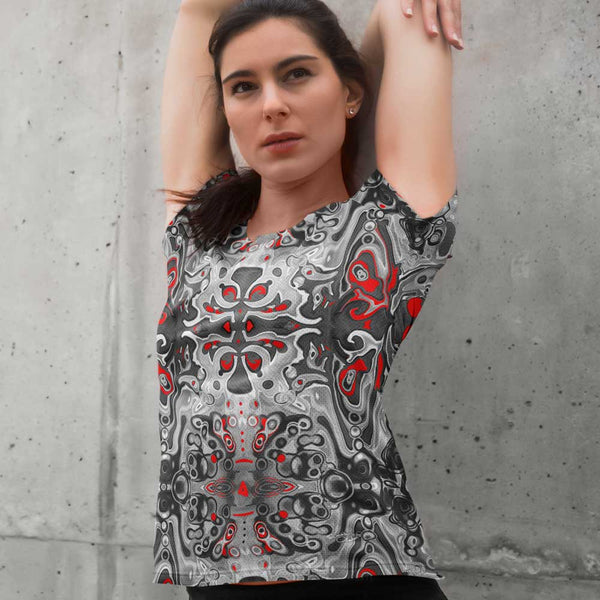 Women's t-shirt with a spiritual Celtic design by Sushila Oliphant, Apparel for the Spirit.