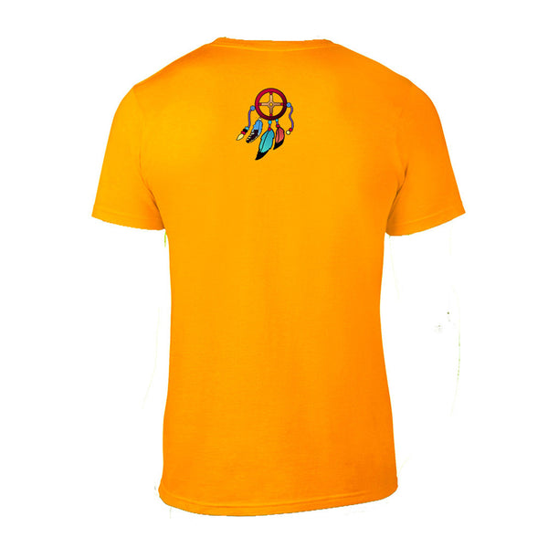 men's Native American themed t-shirt by Sushila Oliphant