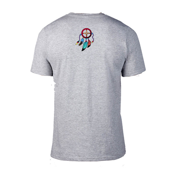 men's Native American themed t-shirt by Sushila Oliphant