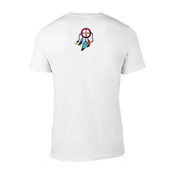 men's Native American themed t-shirt by Sushila Oliphant
