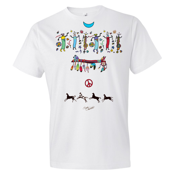 Medicine Wand Native Amemrican themed yoga t-shirt by Sushila Oliphant, apparel for the spirit
