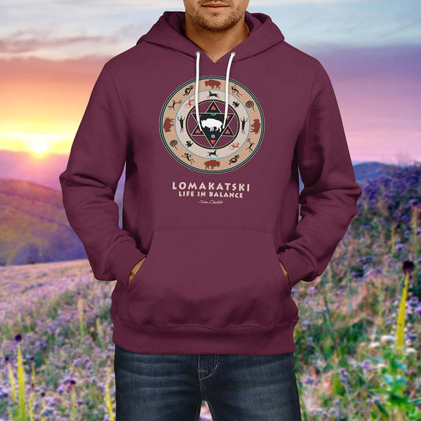 White Buffalo Medicine Wheel Hoodie