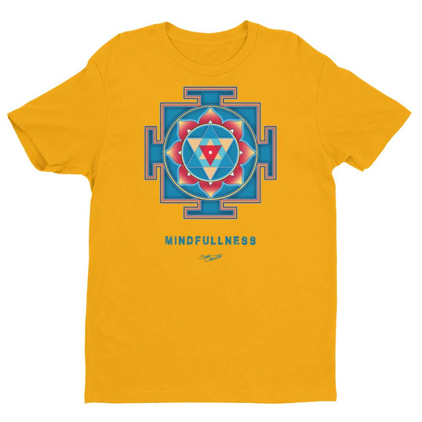 Yantra of Ganesha men's yoga t-shirt by Sushila Oliphant