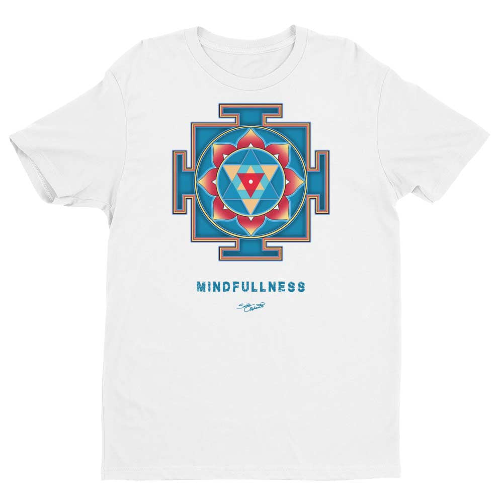 Yantra of Ganesha men's yoga t-shirt by Sushila Oliphant