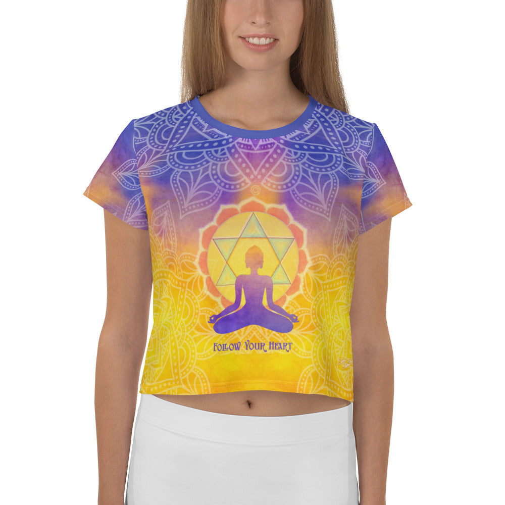 Follow Your Heart Crop Tee