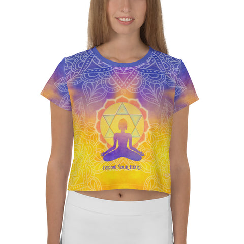 Follow Your Heart Crop Tee