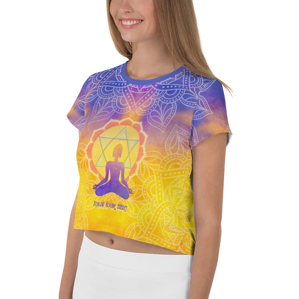 Follow Your Heart Crop Tee