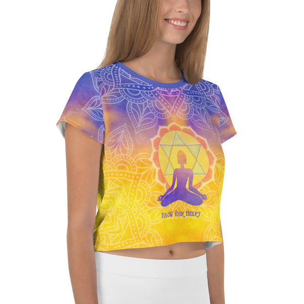 Follow Your Heart Crop Tee