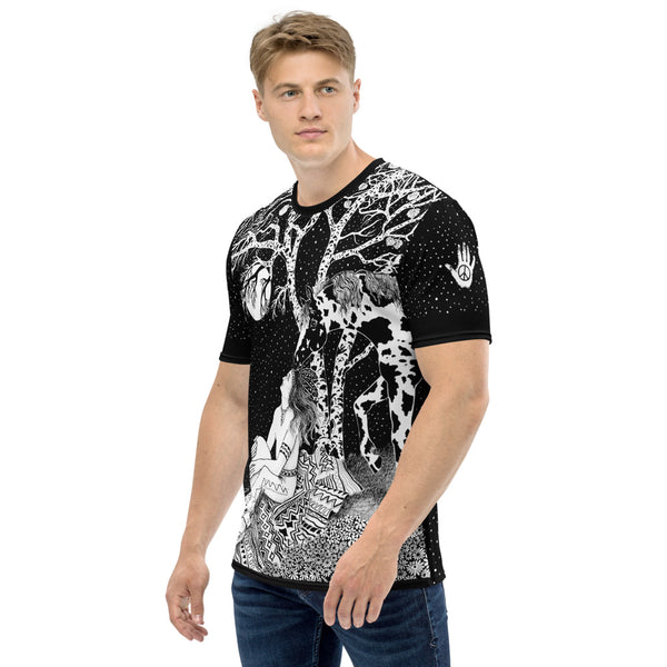 Native American spiritual men's t-shirt. Great for the nature and horse lover. Apparel for the Spirit by Sushila Oliphant.