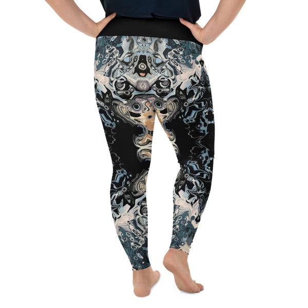 Plus Size Yoga Pants! Beautiful, slimming design, mystical vibe by Sushila Oliphant with Apparel for the Spirit.