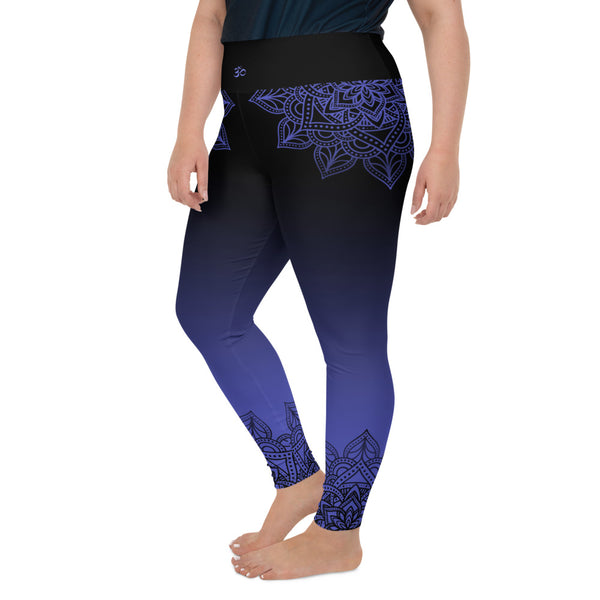 Plus Size Yoga Pants! Beautiful, slimming design, mystical vibe by Sushila Oliphant with Apparel for the Spirit.