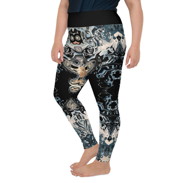 Plus Size Yoga Pants! Beautiful, slimming design, mystical vibe by Sushila Oliphant with Apparel for the Spirit.