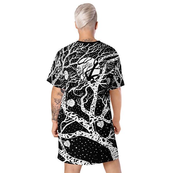 Communing with Nature t-shirt dress made for the nature and horse lover. Artist Sushila Oliphant with Apparel for the Spirit.