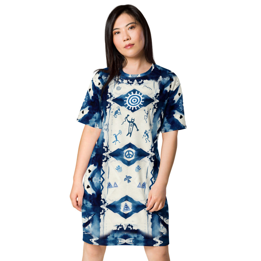 Tribal Effect T-shirt dress