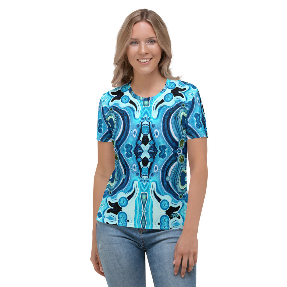 Women's t-shirt with a spiritual Eastern vibe designed  by Sushila Oliphant, Apparel for the Spirit.