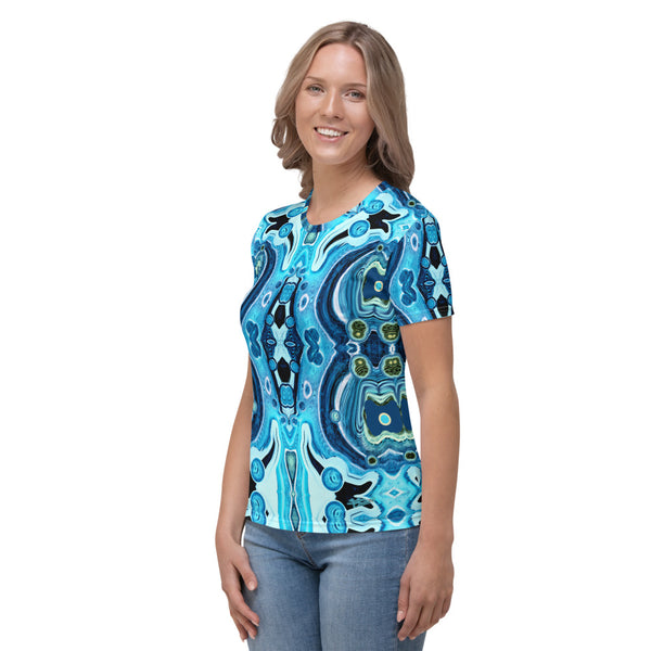 Women's t-shirt with a spiritual Eastern vibe designed  by Sushila Oliphant, Apparel for the Spirit.