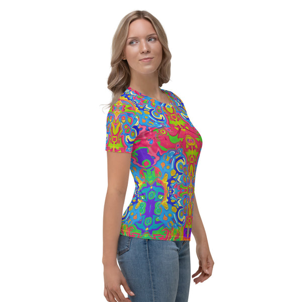 Hippy style cool t-shirt with an Eastern flair. Designed by Sushila Oliphant of Apparel for the Spirit.