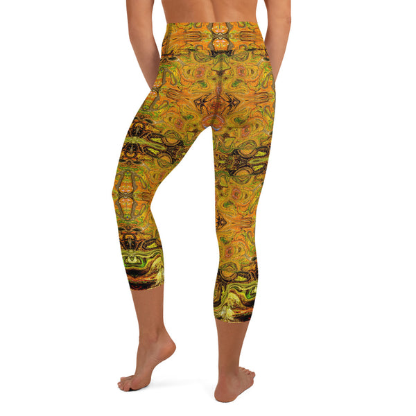 Cool yoga capri leggings by Sushila Oliphant, Apparel for the Spirit.