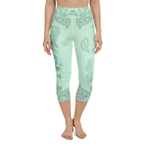 Buddha yoga capri leggings by Sushila Oliphant, Apparel for the Spirit.
