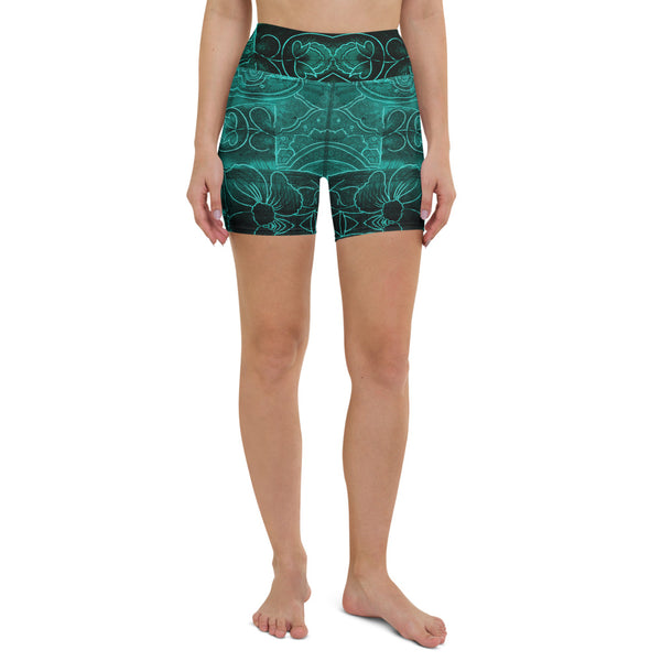 Garden of Peace Yoga Shorts