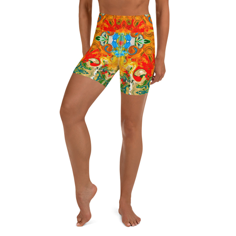 Cosmic Tapestry Yoga Shorts