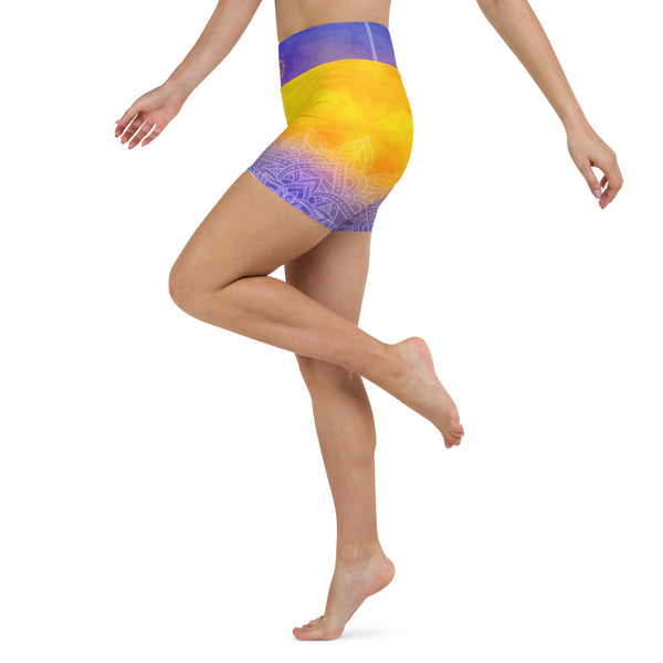Heart Chakra Yoga Shorts