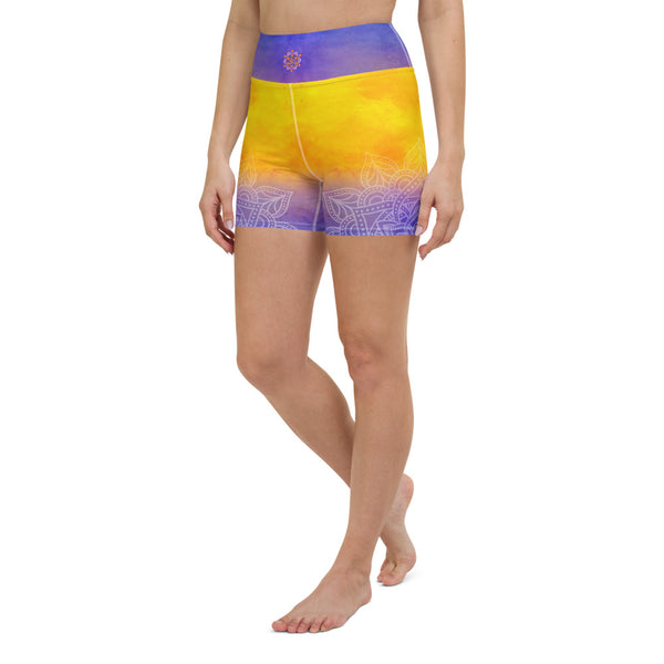 Heart Chakra Yoga Shorts