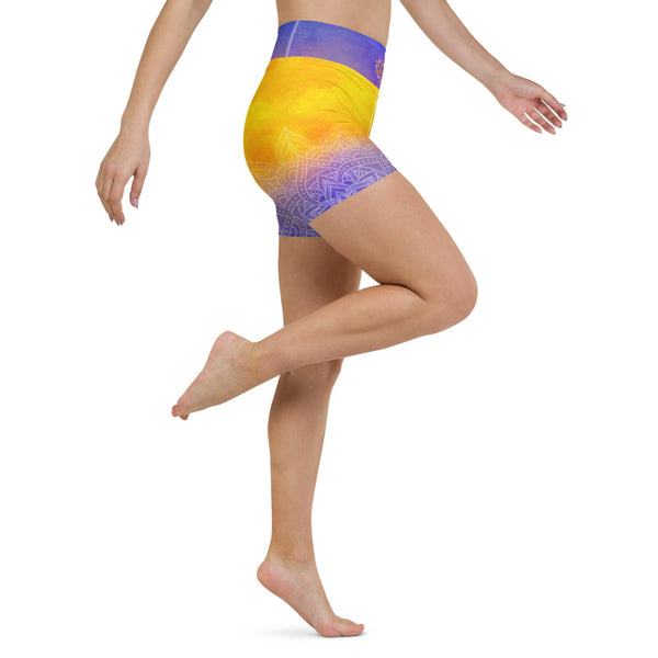 Heart Chakra Yoga Shorts