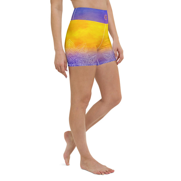 Heart Chakra Yoga Shorts