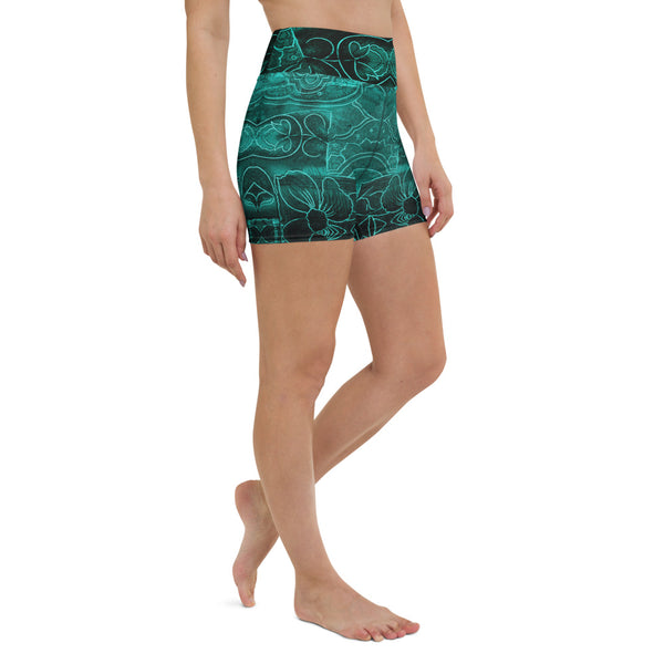 Garden of Peace Yoga Shorts