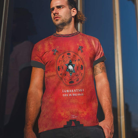 White Buffalo Medicine Wheel Native American t-shirt by Sushila Oliphant for Apparel for the Spirit