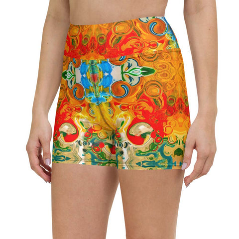 Cosmic Tapestry Yoga Shorts