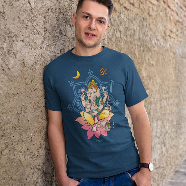 Ganesha yoga t-shirt by Sushila Oliphant